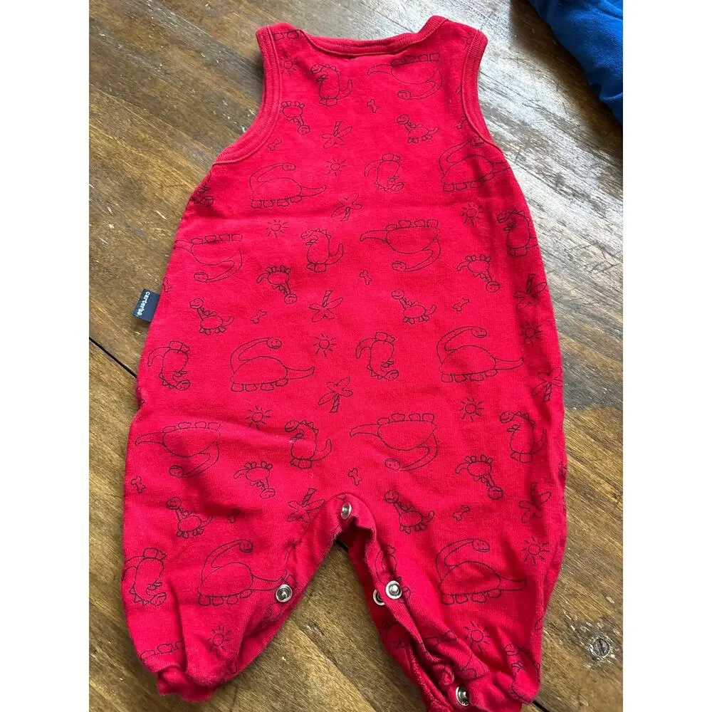 Carters Vintage Romper Lot of 2 Turtles Gators Dinosaurs 3-6 Months